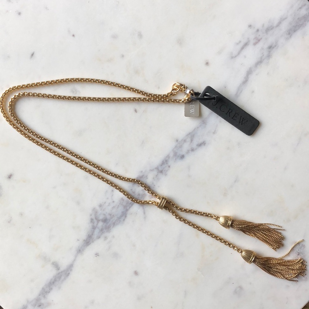 NWT JCrew Tassel Pendant Necklace